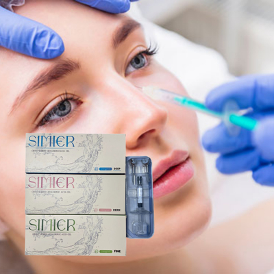 1ml 2ml پرکننده اسید هیالورونیک متقاطع 24mg/Ml HA پرکننده های پوستی