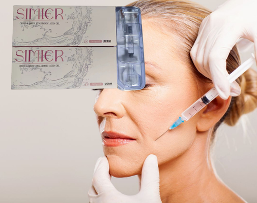 SIMIER Cross Linked Hyaluronic Acid Injection Filler برای تزریق اسید هیالورونیک