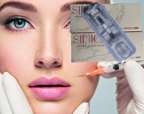SIMIER Cross Linked Hyaluronic Acid Injection Filler برای تزریق اسید هیالورونیک
