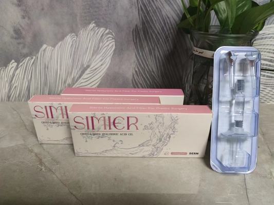 SIMIER Cross Linked Hyaluronic Acid Injection Filler برای تزریق اسید هیالورونیک