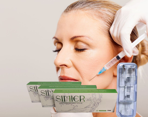 ژل Cross Linked Hyaluronic Acid Lip Filler ضد چروک 1ml 2ml