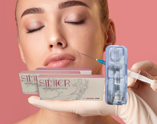 ژل Cross Linked Hyaluronic Acid Lip Filler ضد چروک 1ml 2ml