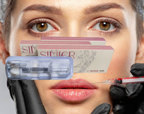 ژل Cross Linked Hyaluronic Acid Lip Filler ضد چروک 1ml 2ml