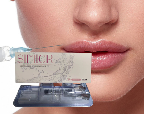 CE 1ml Deep Derm Facial Dermal Filler اسید هیالورونیک HA پرکننده های لب ضد پیری