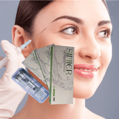 2 میلی لیتر پرکننده پوستی هیالورونیک اسید با پیوند متقاطع برای لب های چانه بینی