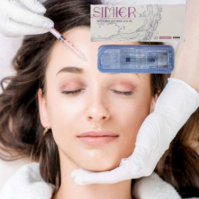سیمیر 1mI 2ml Hyaluronic Acid Facial Gel Filler Injection Mesotherapy Solution مخزن تزریق اسید هیالورونیک برای صورت