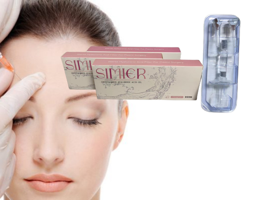سیمیر 1mI 2ml Hyaluronic Acid Facial Gel Filler Injection Mesotherapy Solution مخزن تزریق اسید هیالورونیک برای صورت